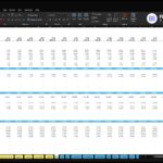 Excel income statement for ABC Company with monthly periods across 2026–2027 and rows like Revenue and Total COGS