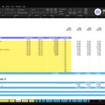 Excel screenshot of a financial model titled 'Startup Costs (CAPEX)' for ABC Company Inc., showing a table of categories, launch/end dates, spending, and amortizable status in a colored spreadsheet layout.