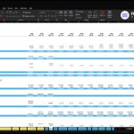 Cash Flow Statement for ABC Company Inc. with multiple yearly columns and blue-highlighted net cash flow rows in Excel.
