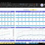 italian-restaurant-financial-model-summary-financialmodelslab_9b64698a-2071-4972-9fc3-ea7deea680bf | eFinancialModels Dashboard view of a financial statements summary in Excel for ABC Company Inc., showing annual income statements and charts for 2026–2030 with a blue header.