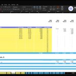 sushi-restaurant-financial-model-capex-financialmodelslab_711d855c-ae3d-4c88-8bc2-e47b500c3c70 | eFinancialModels Excel screenshot of 'Startup Costs (CAPEX)' with a yellow-highlighted table of cost categories and spending by month/date columns