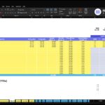 sushi-restaurant-financial-model-payroll-financialmodelslab_9ff6ef10-fff4-4c56-8399-62ba57658269 | eFinancialModels Payroll Expenses spreadsheet for ABC Company Inc., showing payroll categories and a color‑coded table of hiring dates, salaries, and full‑time equivalents.