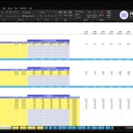 vending-machines-financial-model-cogs-opex-financialmodelslab_238be94d-e36d-42c8-ae09-3ded7fe6031c | eFinancialModels Screenshot of an Excel workbook titled 'COGS & Operational Expenses' with yellow-highlighted cost tables and blue totals, containing sections for Wholesale Product Cost, Variable Expenses, and Fixed Expenses under a template.