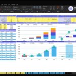 vending-machines-financial-model-dashboard-financialmodelslab_3b3a098f-700b-4ed7-b642-b3ed1611c608 | eFinancialModels Financial dashboard in Excel showing tables of revenues, costs, and KPIs with stacked bar charts and line graphs for 2026–2030.
