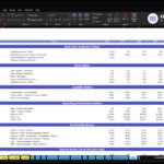 vending-machines-financial-model-ratios-financialmodelslab_8cbab816-b7e0-4c48-b1ff-8c794185ae36 | eFinancialModels Excel sheet named 'Financial Ratios' for ABC Company Inc., listing Cash Flow, Debt, Liquidity, Operating Performance, and Profitability ratios with yearly columns and trend charts