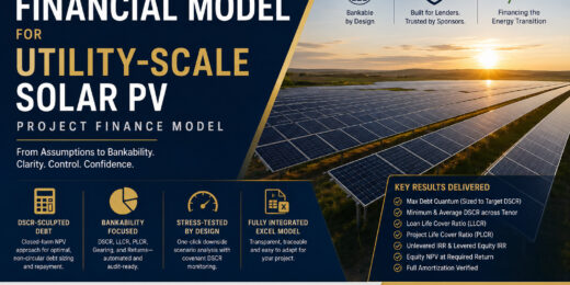 Bankable Macro Enabled Financial Model for Utility-Scale Solar PV Projects