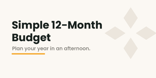 Simple 12-Month Budget (FREE)