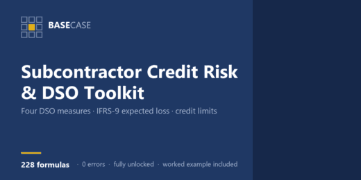 Subcontractor Credit Risk & DSO Toolkit — Ageing, IFRS 9 Provisioning & Credit Limits