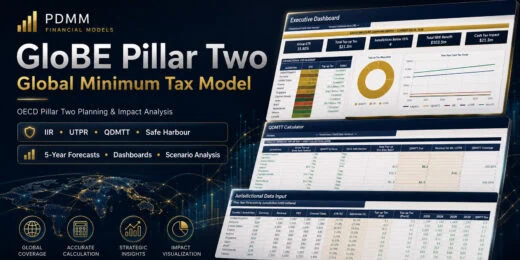GloBE Pillar Two Global Minimum Tax Model – ETR, QDMTT, IIR, UTPR & Cash Tax Forecast