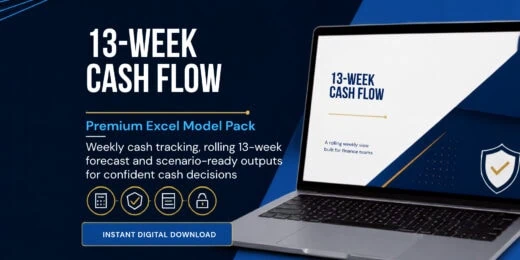 13-Week Cash Flow Forecast Template – Excel