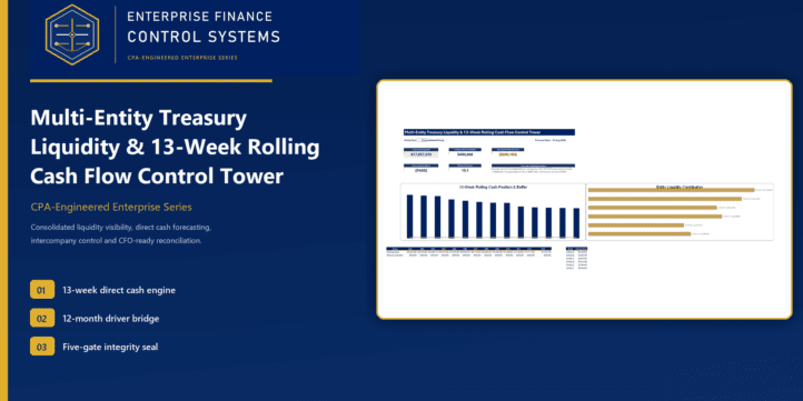 Multi_Entity_Treasury_Liquidity_13Wk_Cash_Flow_Cover | eFinancialModels