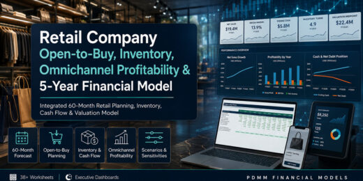 Retail Company Open-to-Buy, Inventory, Omnichannel Profitability & 5-Year Financial Model