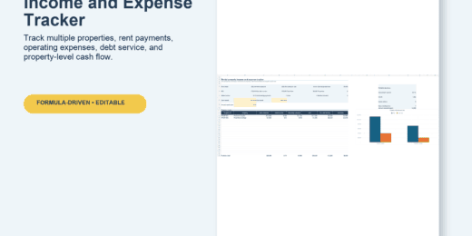Rental Property Tracker Spreadsheet for Landlords