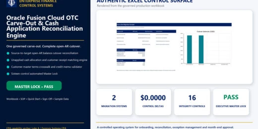 Oracle Fusion Cloud OTC Carve-Out & Cash Application Reconciliation Engine