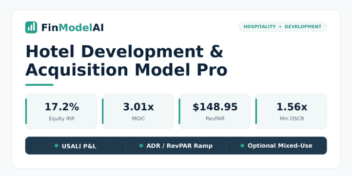 Hotel Development & Acquisition Model Pro (USALI P&L) Hotel Development & Acquisition Model Pro (USALI P&L)