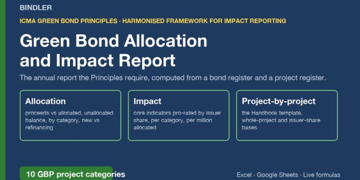 Green Bond Allocation and Impact Report Workbook (ICMA GBP and Harmonised Framework) Green Bond Allocation and Impact Report Workbook (ICMA GBP and Harmonised Framework)