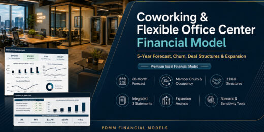 Coworking & Flexible Office Center Financial Model – 5-Year Forecast, Churn, Deal Structures & Expansion